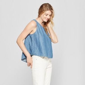 Universal Thread Denim Crop Tank